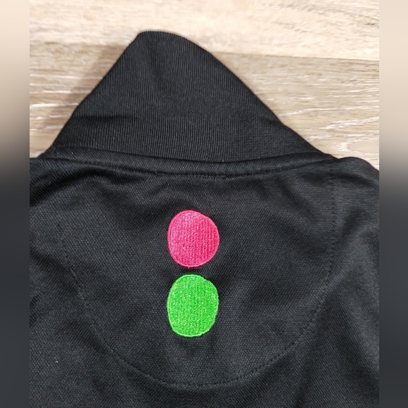 •Stop & shop Portfolio Uniform Polo Shirt Mens n Black  Short Sleeve no size tag - Picture 11 of 16